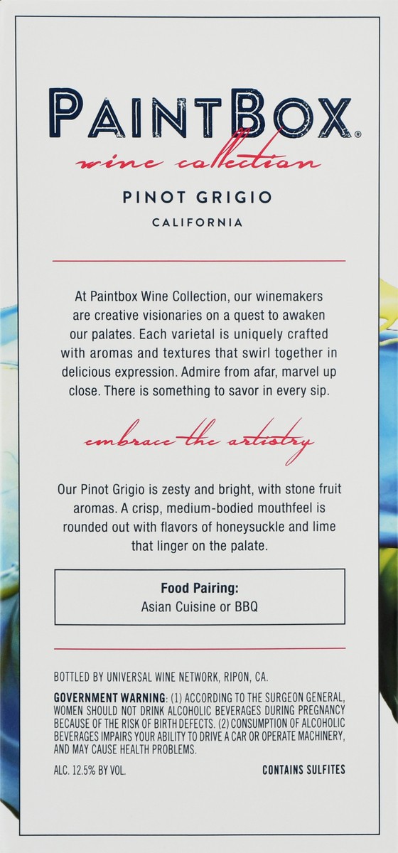 slide 8 of 11, Paint Box California Wine Collection Pinot Grigio 1 ea, 1 ct