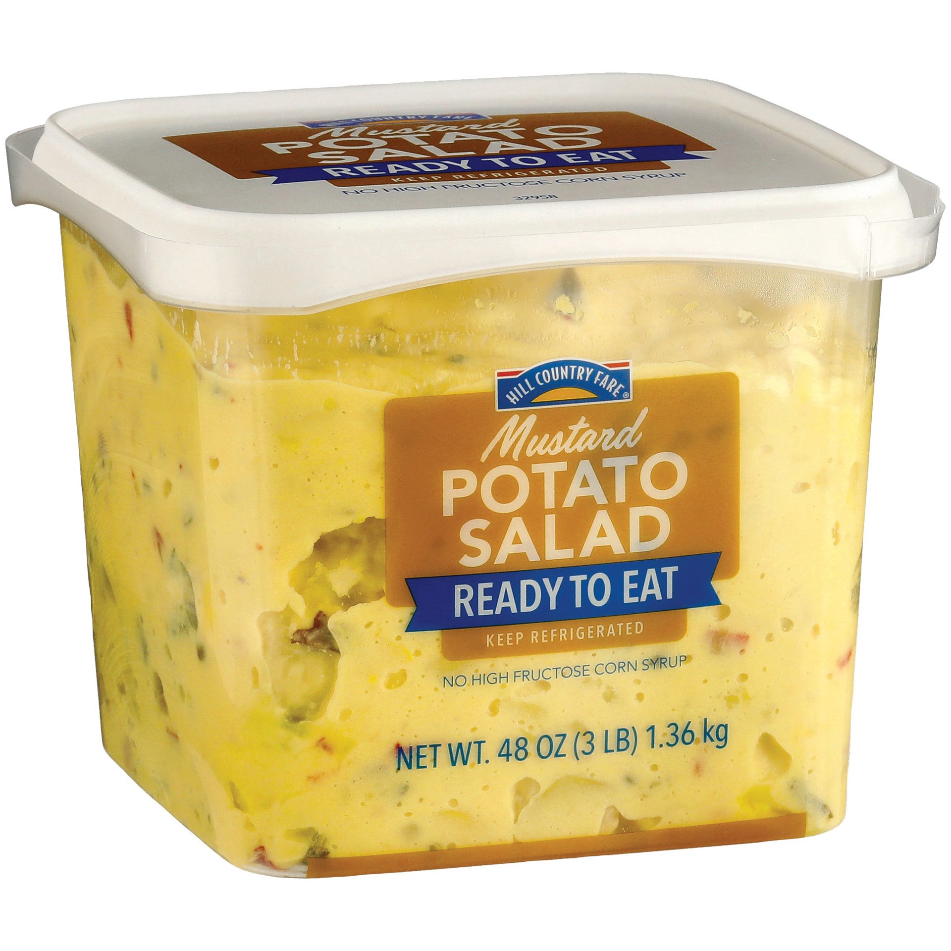 slide 1 of 1, Hill Country Fare Deli Style Mustard Potato Salad, 3 lb