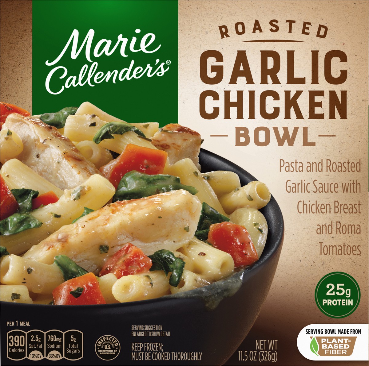 slide 5 of 13, Marie Callender's Roasted Garlic Chicken Bowl, Frozen Meal, 11.5 oz., 11.50 oz
