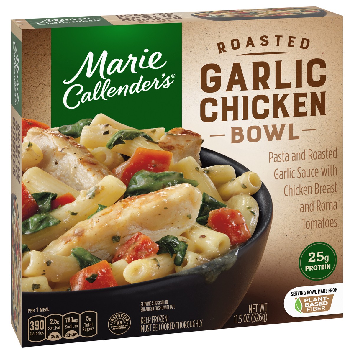 slide 13 of 13, Marie Callender's Roasted Garlic Chicken Bowl, Frozen Meal, 11.5 oz., 11.50 oz