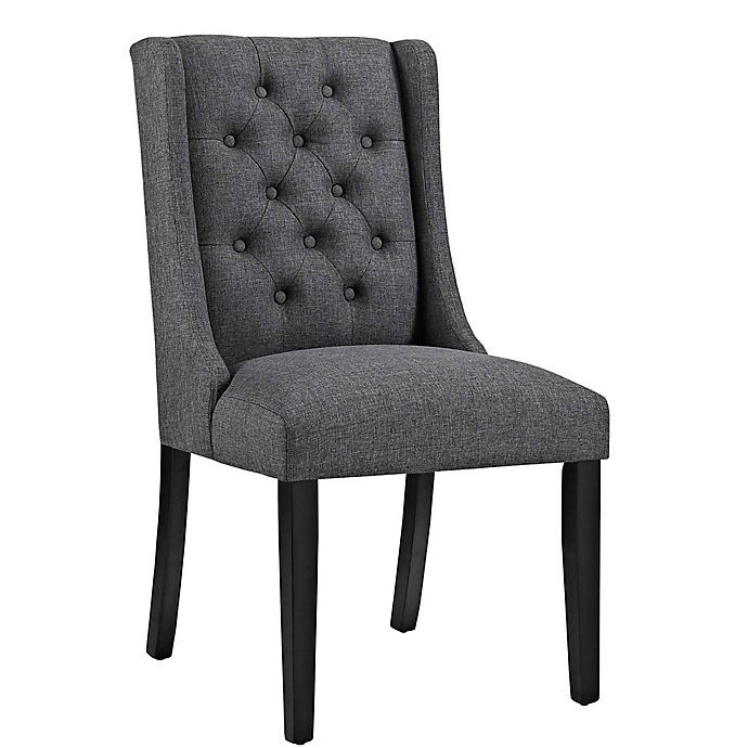 slide 2 of 4, Modway Baronet Upholstered Dining Side Chair - Grey, 1 ct