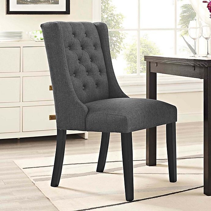 slide 1 of 4, Modway Baronet Upholstered Dining Side Chair - Grey, 1 ct