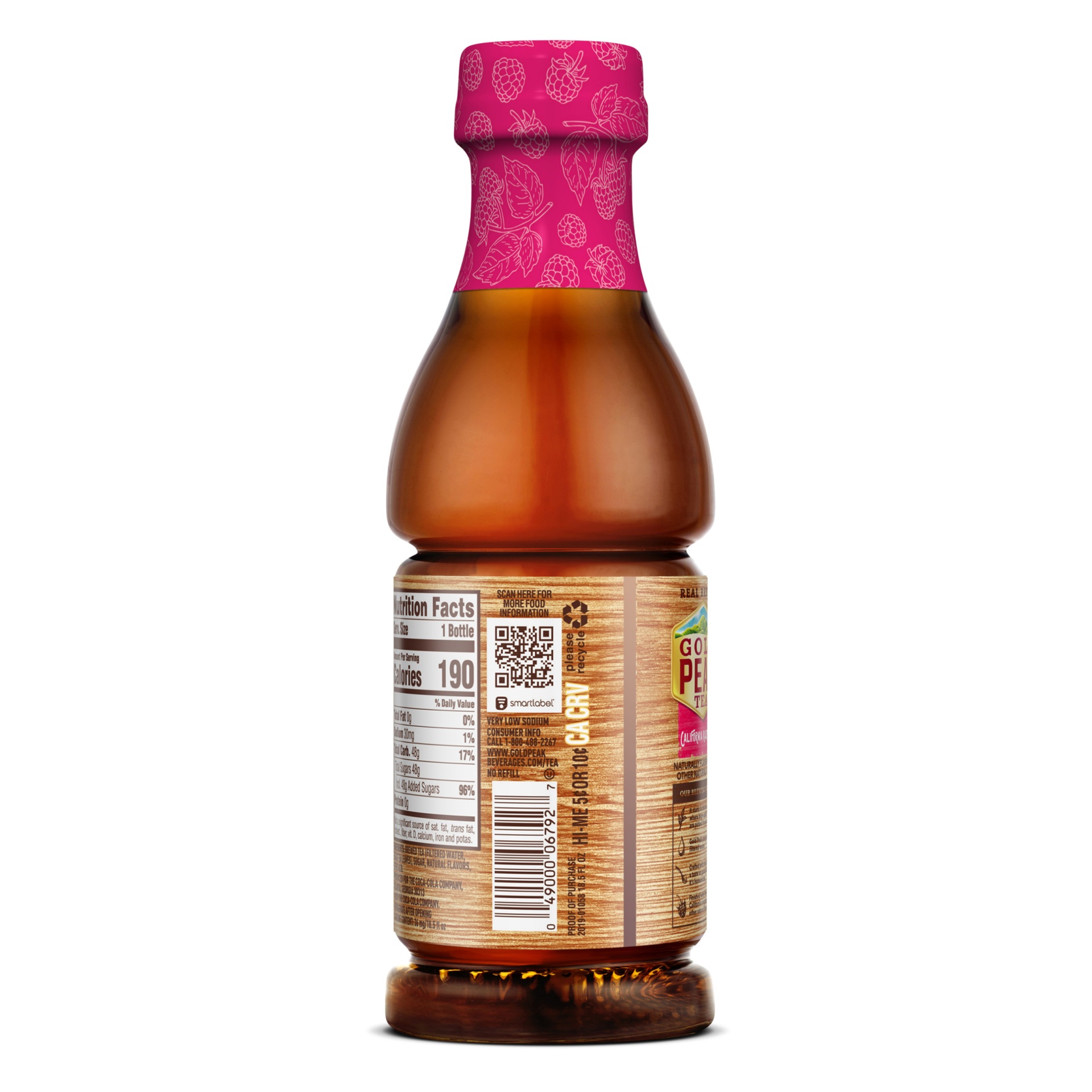 slide 5 of 14, Gold Peak California Raspberry Tea Bottle, 18.5 fl oz, 18.50 fl oz