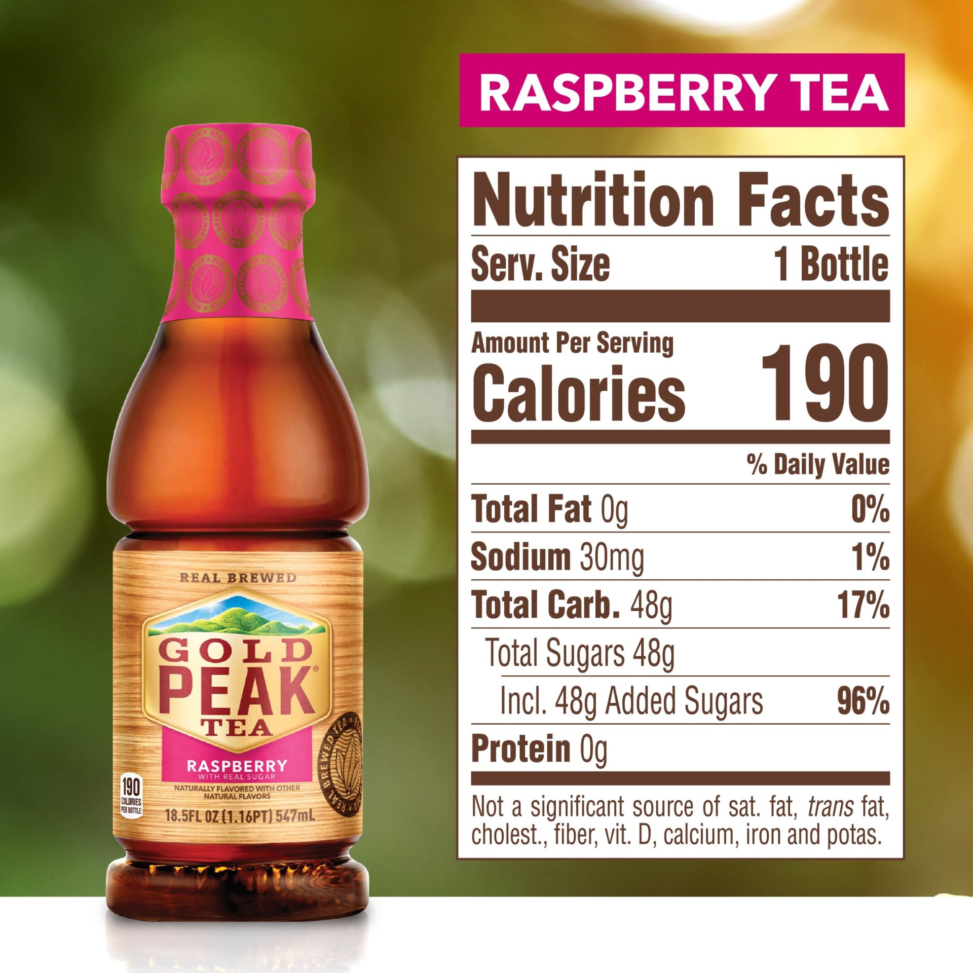 slide 12 of 14, Gold Peak California Raspberry Tea Bottle, 18.5 fl oz, 18.50 fl oz