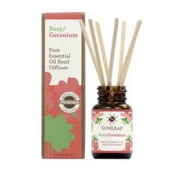 SunLeaf Naturals Sunleaf Rosy Geranium Essential Oil Reed Mini Diffuser