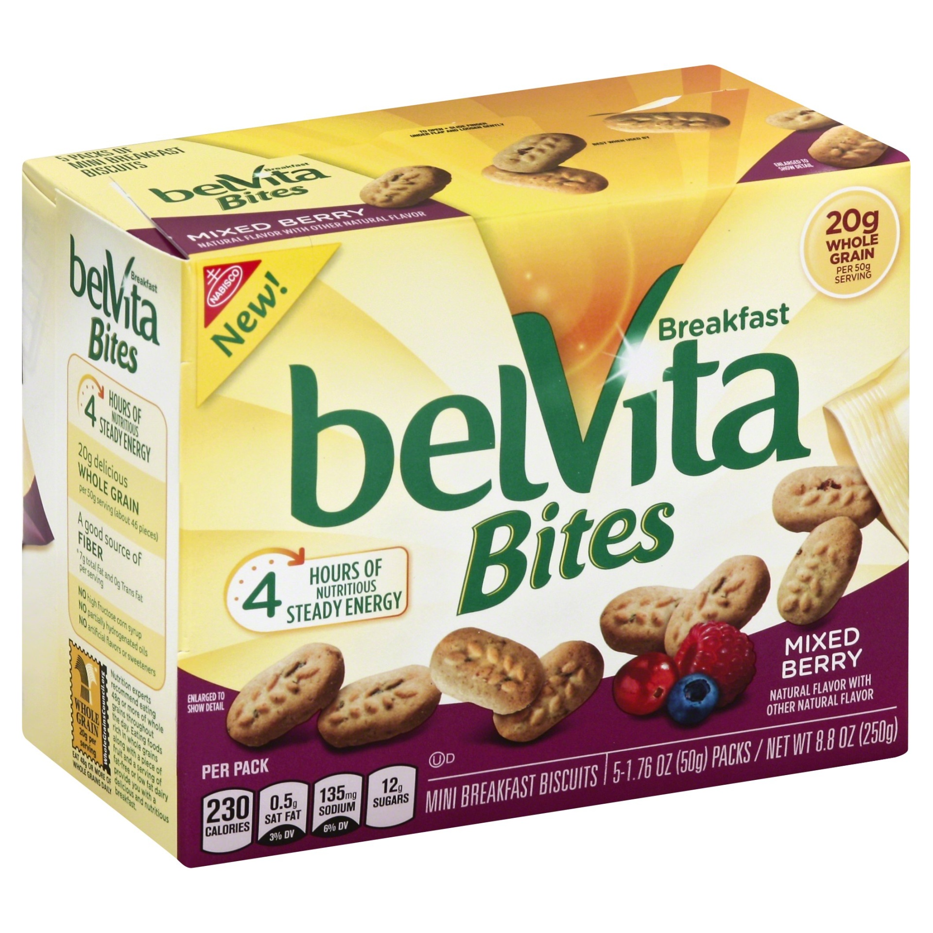 slide 1 of 1, belVita Mixed Berry Bites, 8.8 oz