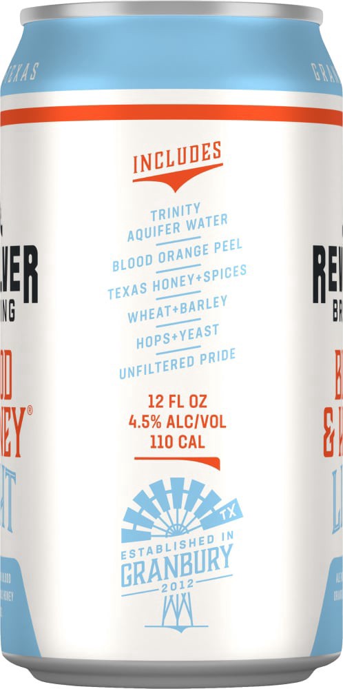 slide 5 of 6, Revolver Brewing Blood & Honey Light Blond, 12 oz