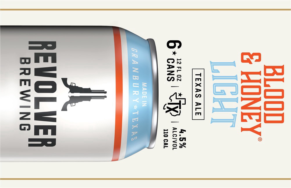 slide 2 of 6, Revolver Brewing Blood & Honey Light Blond, 12 oz