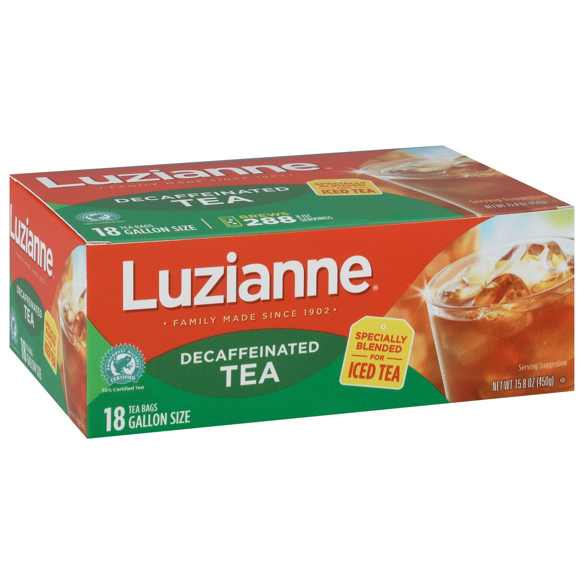slide 7 of 13, Luzianne Decaffeinated Iced Tea Gallon Size 18 Tea Bags, 18 ct