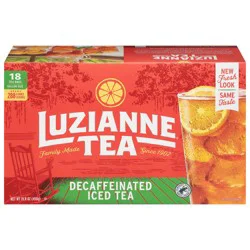 Luzianne Decaffeinated Iced Tea, 18 Tea Bags, Gallon Size