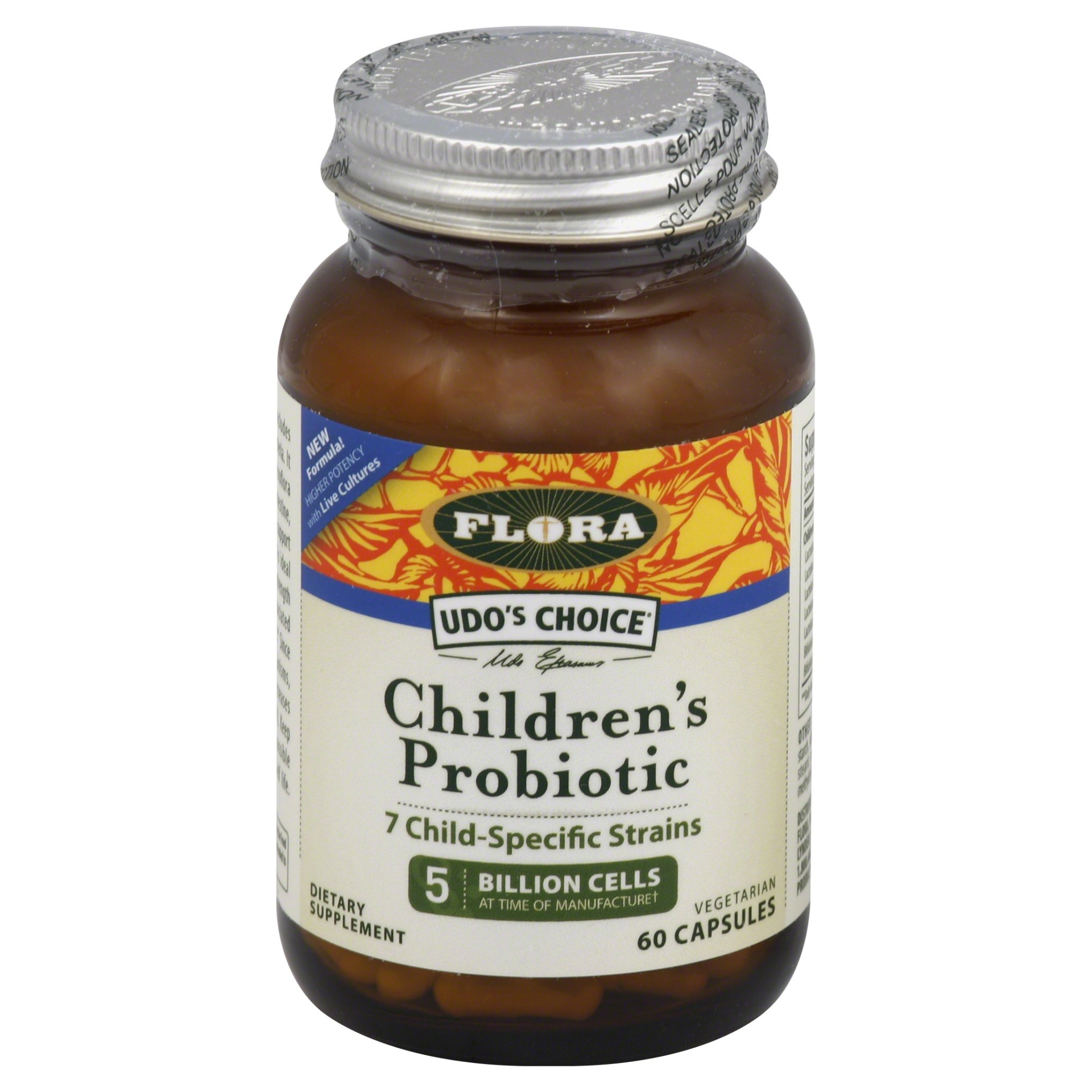 slide 1 of 1, Flora Udo's Choice Probiotic Children's Vegetarian Capsules, 60 ct