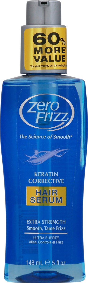 slide 2 of 12, Zero Frizz Keratin Corrective Extra Strength Hair Serum 148 ml, 148 ml