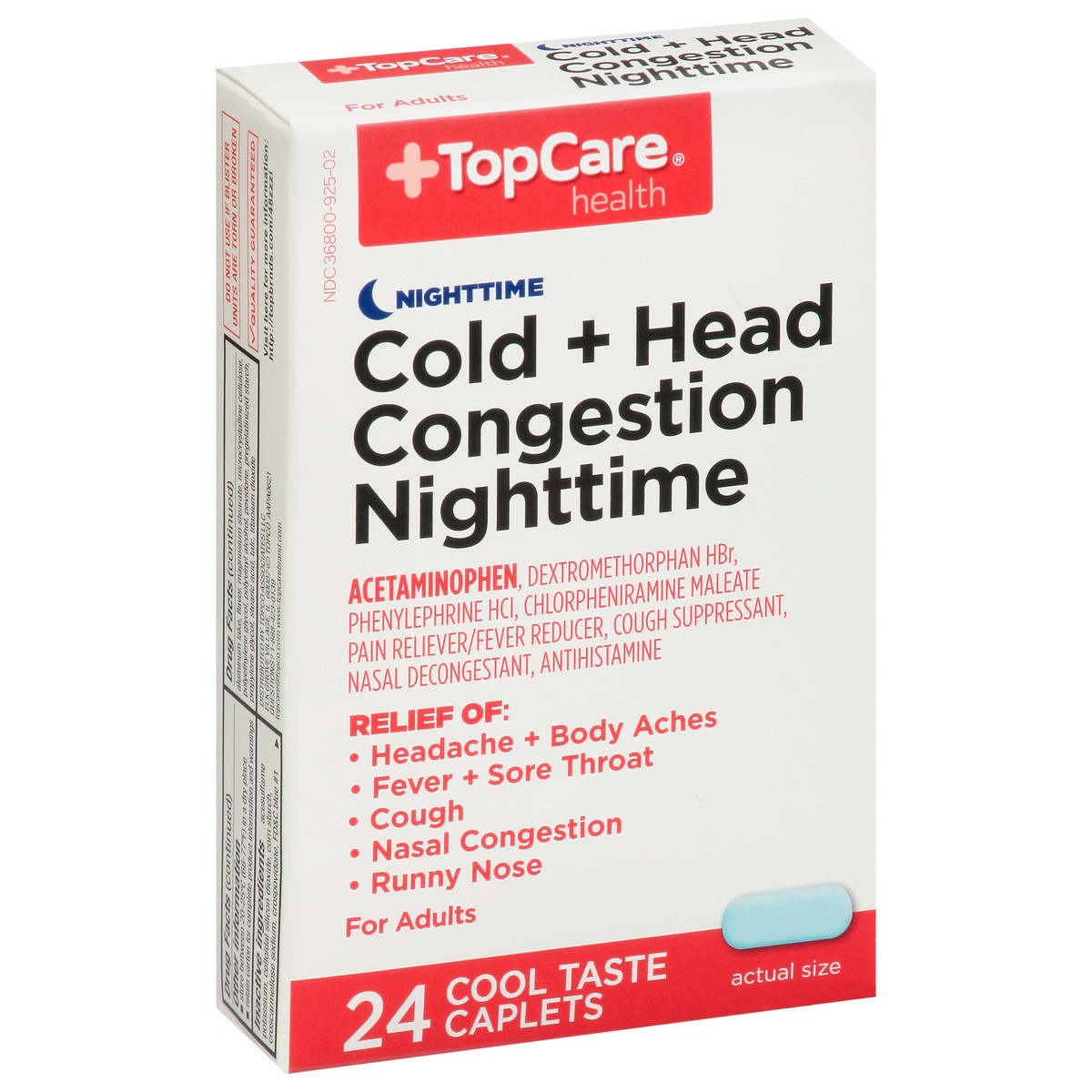 slide 7 of 9, Topcare Med Pe Cold Cool Ice Cap Night, 24 ct