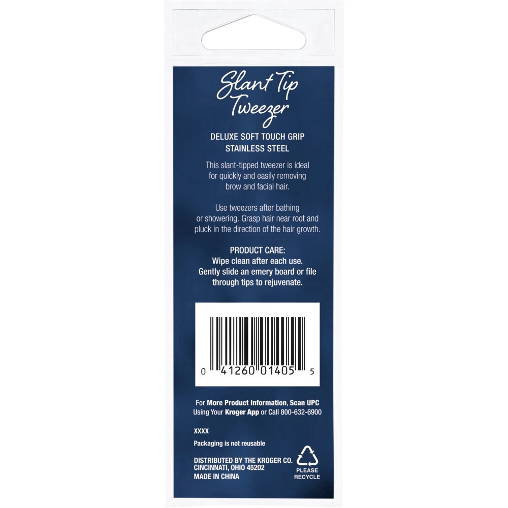 slide 2 of 2, Pretty Savvy Slant Tip Deluxe Soft Touch Tweezer, 1 ct