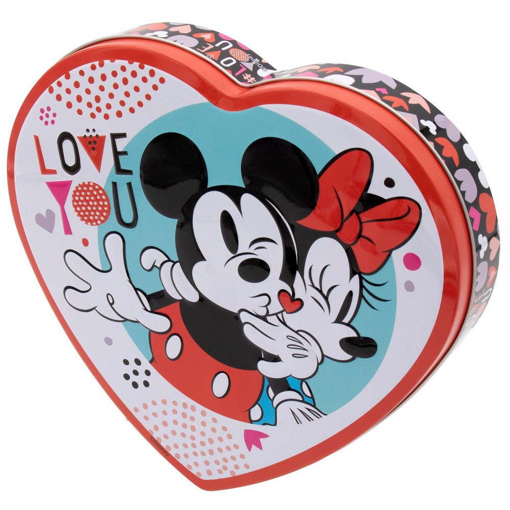 slide 3 of 4, Frankford Mickey Gift Heart Tin with Milk Chocolate Hearts, 3.6 oz