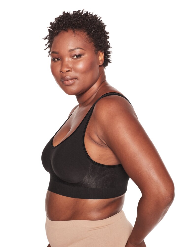 slide 1 of 1, Bali Comfort Revolution Comfortflex Fit Foam Cup Wirefree Bra - Black, 1 ct