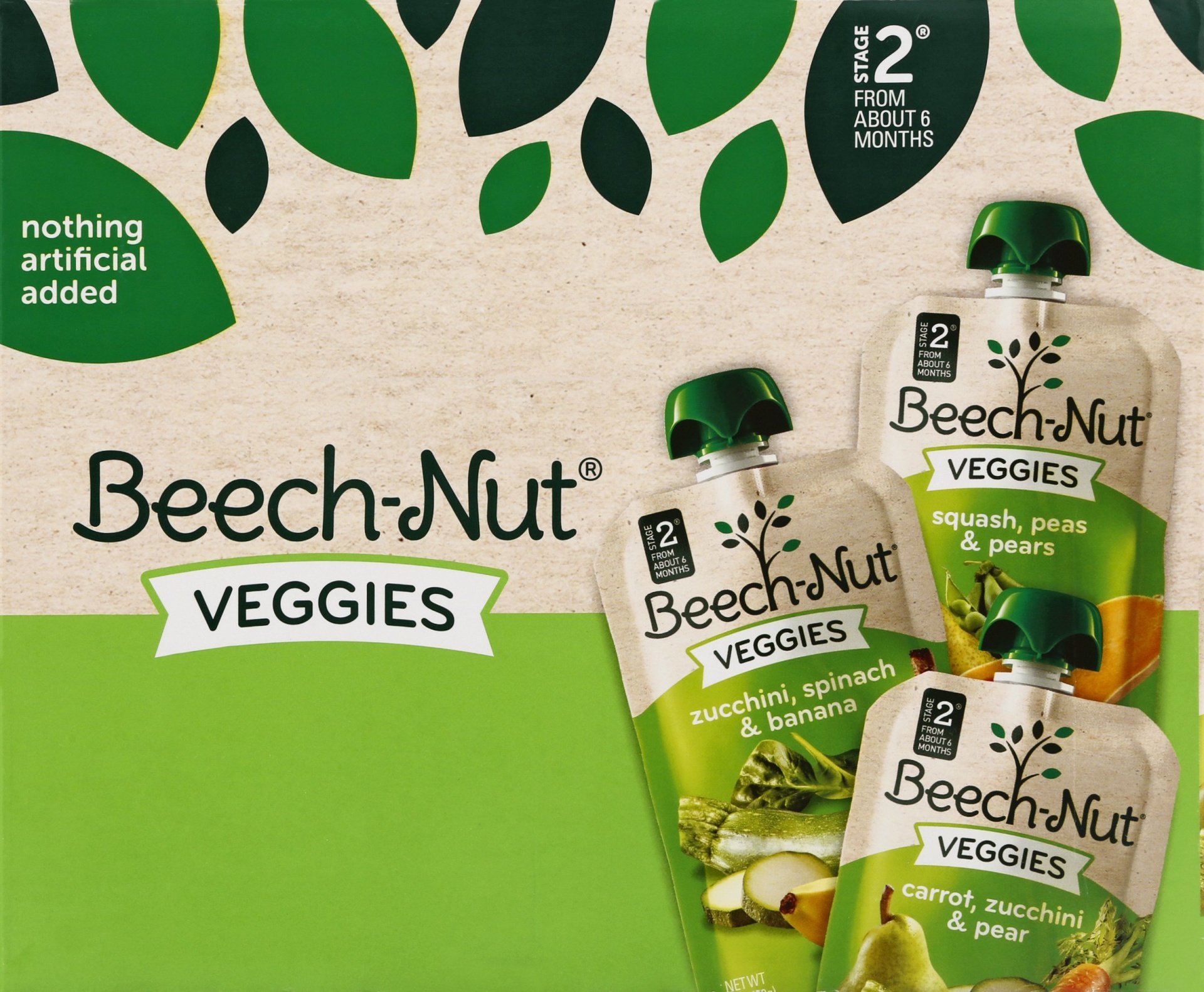 Beech Nut Veggies On The Go Baby Food Pouch Variety Pack 9 Ct Shipt