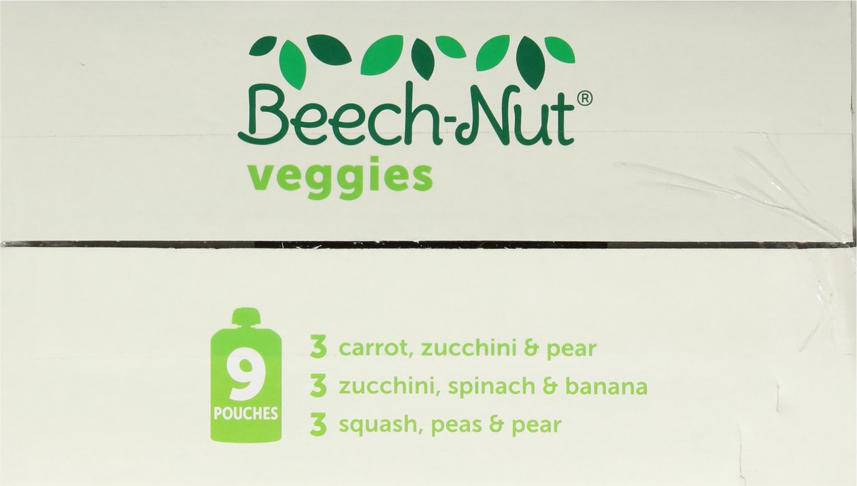 slide 9 of 9, Beech-Nut Veggies On-The-Go Baby Food Pouch Variety Pack, 9 ct