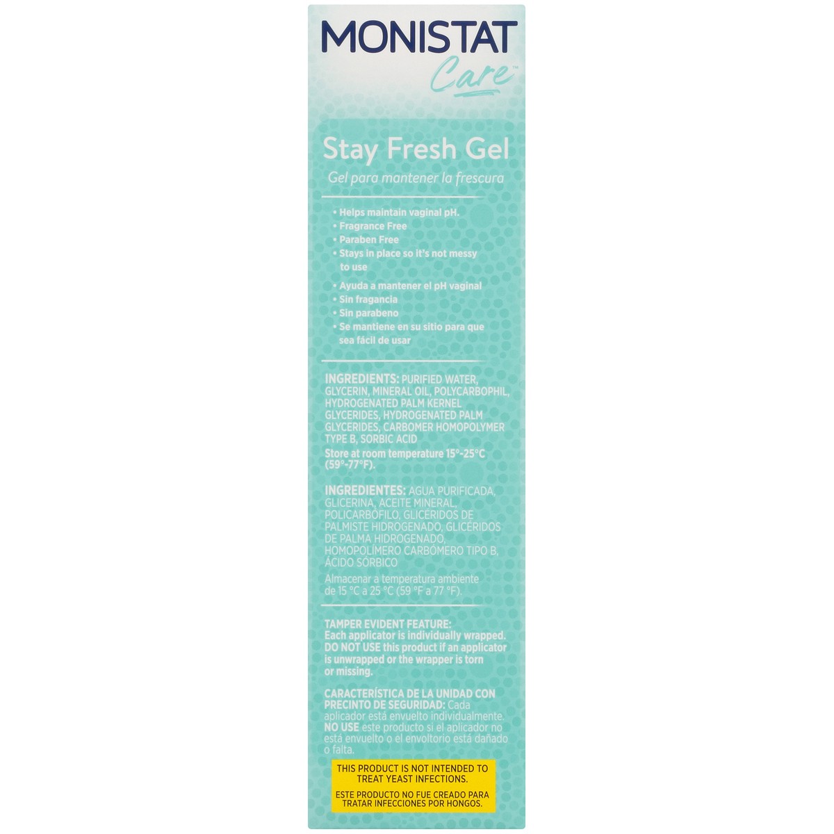 slide 3 of 10, Monistat Stay Fresh Gel, Odor Eliminating Gel for Feminine Care, Fragrance Free Vaginal Gel, Prefilled Applicators, 4 Count, 4 ct