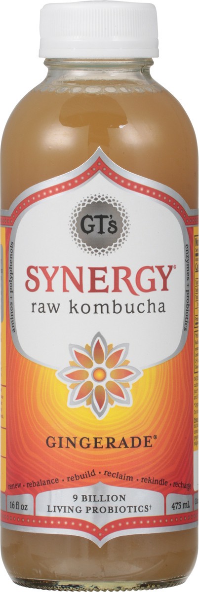 slide 6 of 9, GT's Synergy® organic kombucha, Gingerade®, 16 fl oz