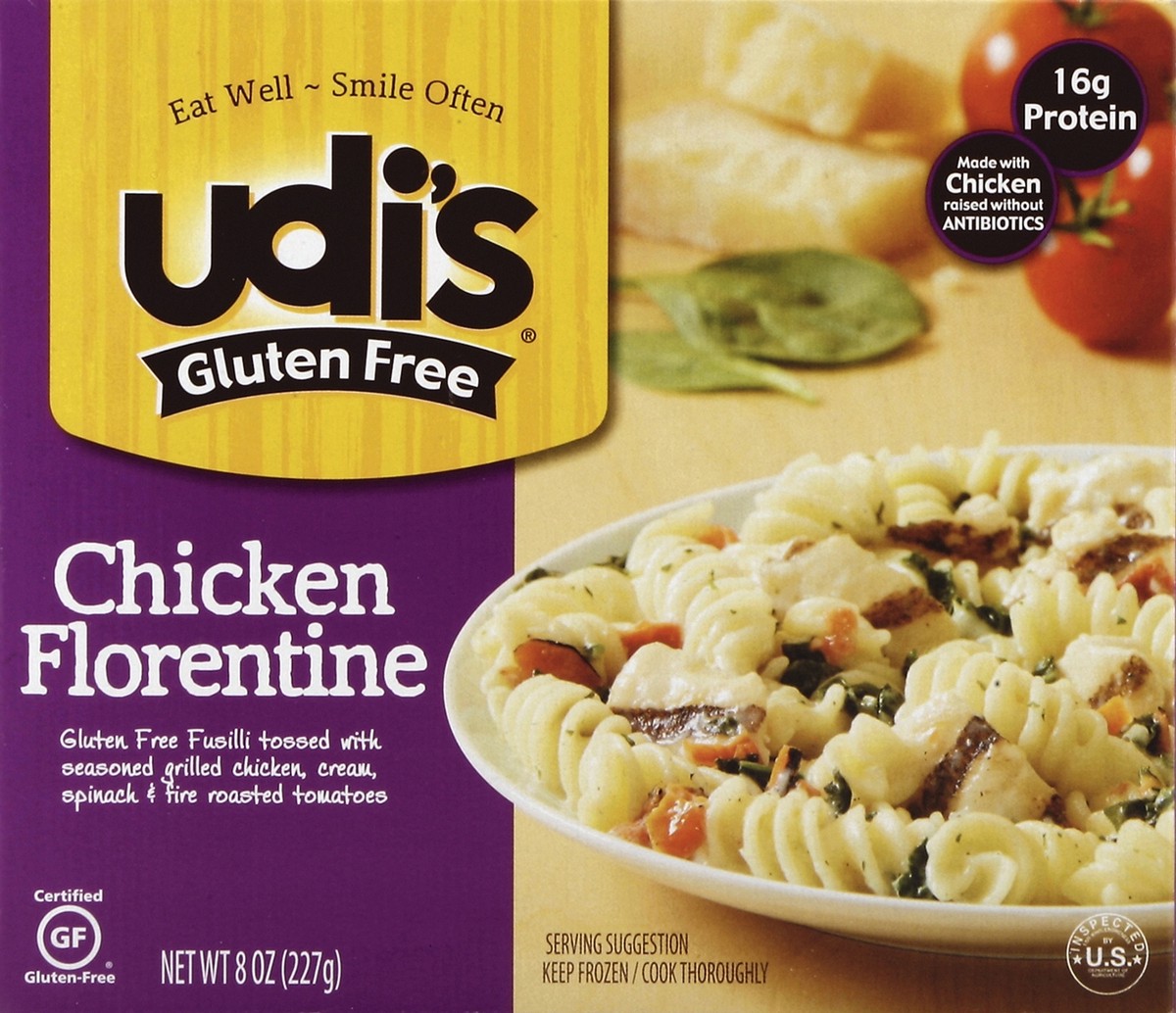 slide 1 of 8, Udi's Chicken Florentine 8 oz, 8 oz