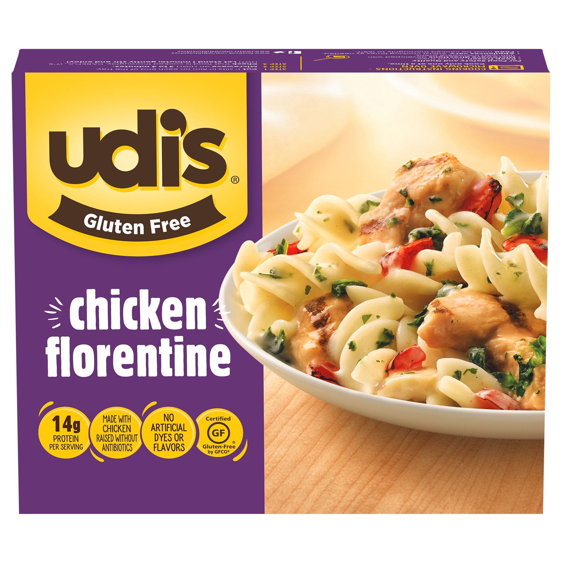 slide 1 of 8, Udi's Chicken Florentine 8 oz, 8 oz
