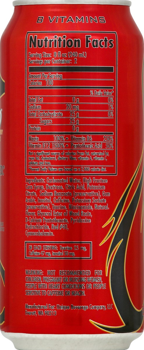 slide 13 of 14, Wired Strawberry Lemonade Energy Drink - 16 oz, 16 oz