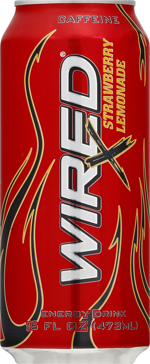 slide 6 of 14, Wired Strawberry Lemonade Energy Drink - 16 oz, 16 oz