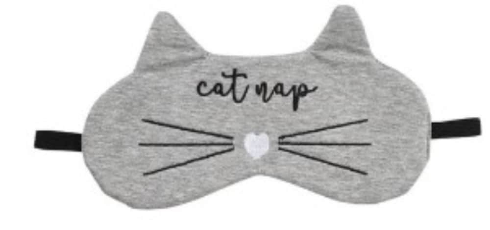 slide 1 of 1, Cala Sleep Mask Cat Nap Grey, 1 ct