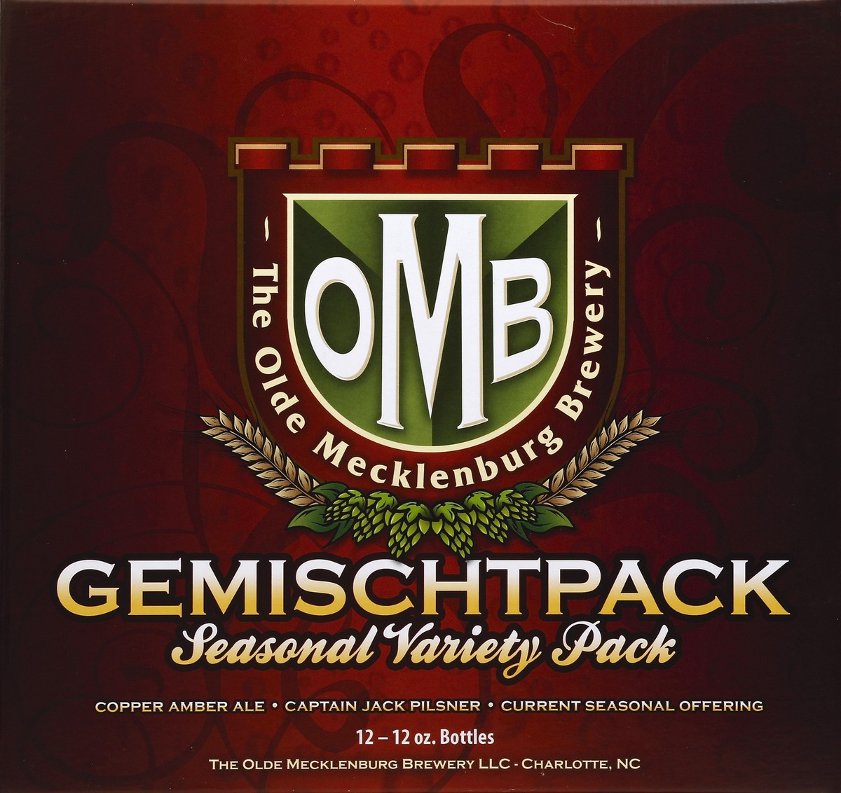 slide 6 of 6, The Olde Mecklenburg Brewery Pilsner Capt Jack Beer 12 - 12 oz Bottles, 12 ct