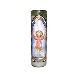 Continental Candle 11.3oz Unscented Divino Niño Jesús Glass Jar Candle White - Continental Candle