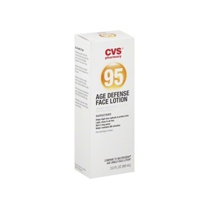 slide 1 of 1, CVS Pharmacy Age Defense Face Lotion Broad Spectrum Spf 95 Sunscreen, 3 fl oz; 89 ml