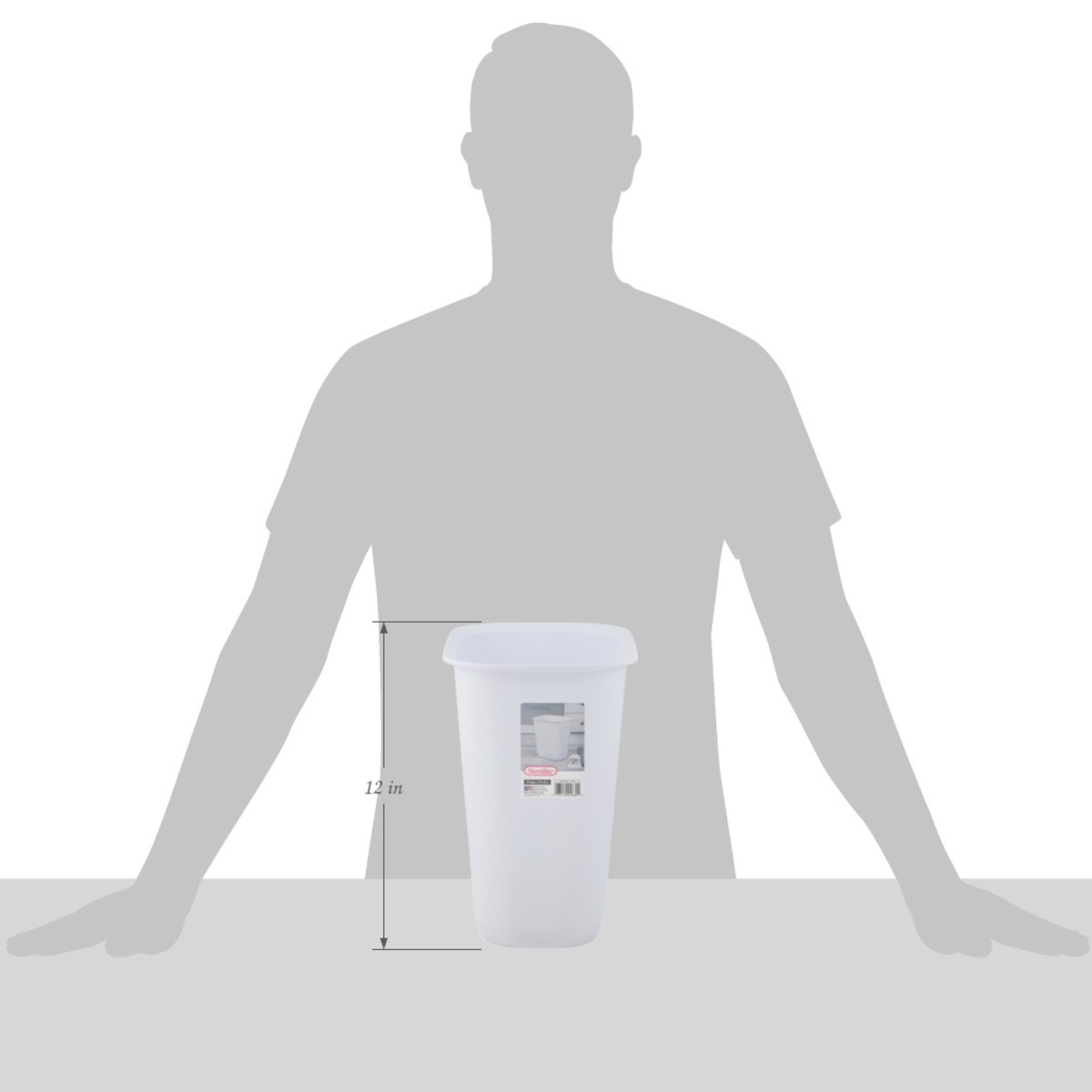 slide 3 of 11, Sterilite White 9 Gal Wastebasket 1 Each, 1 ct