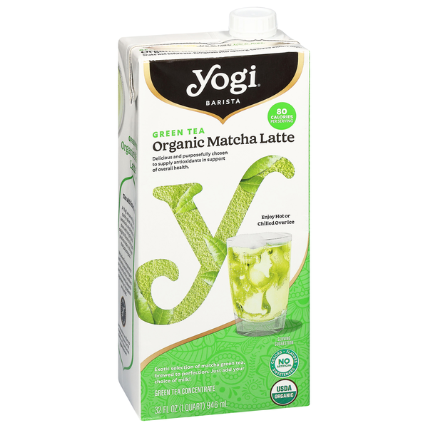 slide 1 of 1, Yogi Organic Matcha Latte Green Tea Concentrate 32 fl oz, 32 fl oz