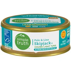 Simple Truth Pole & Line Skipjack Chunk Light Tuna With Sea Salt