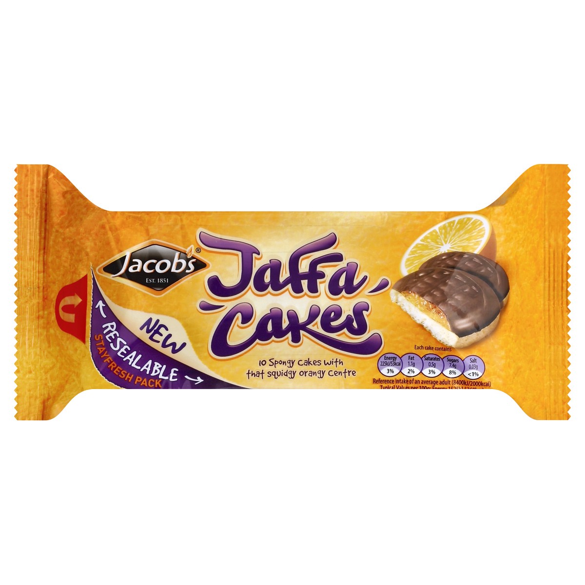 slide 3 of 6, Jacob's Jaffa Cakes 5.19 oz, 5.19 oz