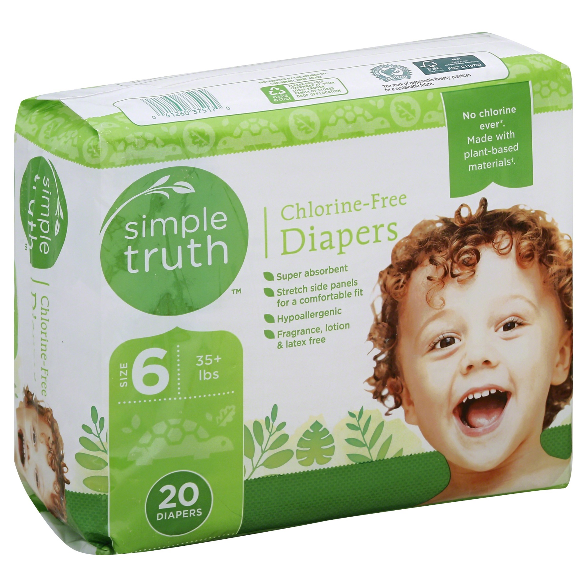 slide 1 of 1, Simple Truth Diapers 20 ea, 20 ct