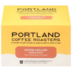 Portland Coffee Roasters Single-Serve Coffee Cups Medium Roast Goose Hollow Coffee - 12 ct