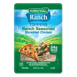 Hidden Valley The Original Ranch Toppers Ranch Seasoned Shredded Chicken 6 oz
