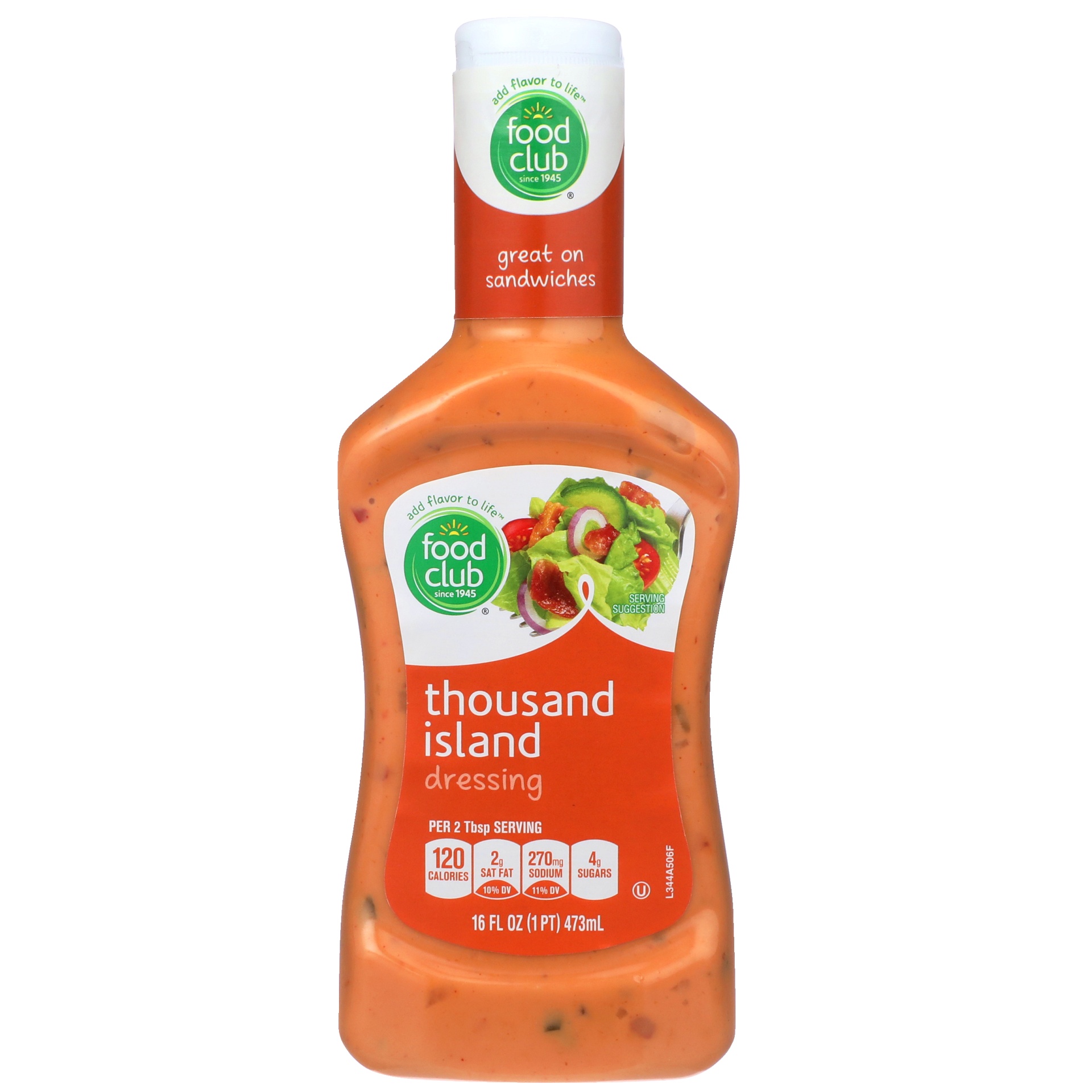 slide 1 of 6, Food Club Thousand Island Salad Dressing, 16 fl oz