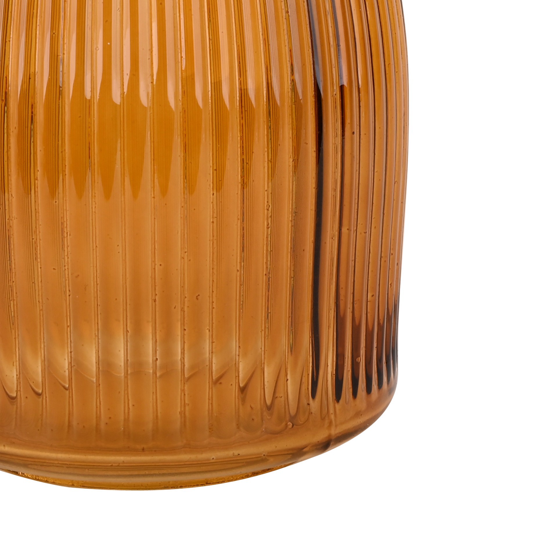 slide 2 of 4, 7" Ribbed Glass Vase By Ashland, 7 in