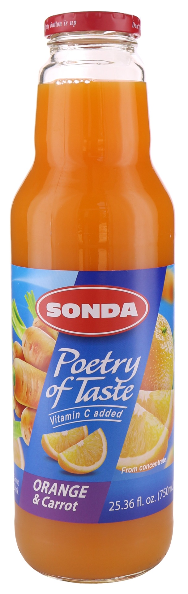 slide 1 of 1, Sonda Fruit & Carrot Drink 25.4 oz, 25.4 fl oz