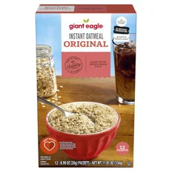 Giant Eagle Instant Oatmeal, Regular