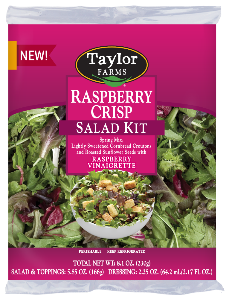 slide 1 of 1, Taylor Farms Raspberry Crisp Salad Kit, 8.1 oz