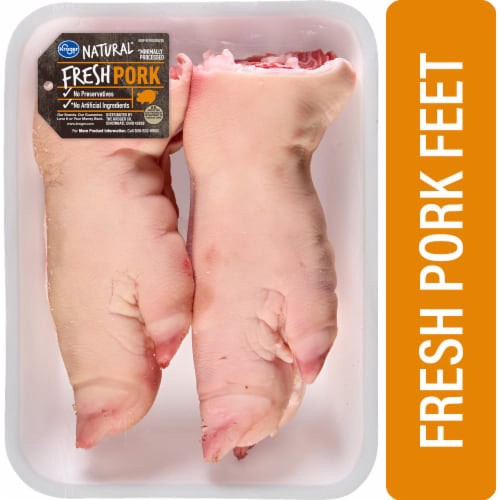 slide 1 of 1, Kroger® Natural Fresh Pork Feet, 1 lb