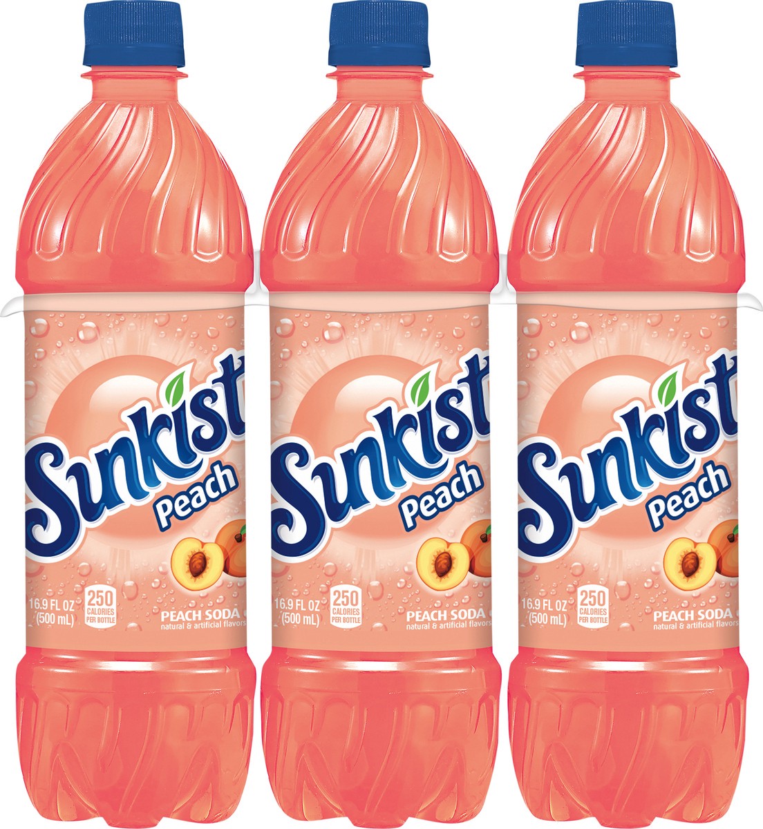 slide 4 of 9, Sunkist Peach Soda- 6 ct, 6 ct