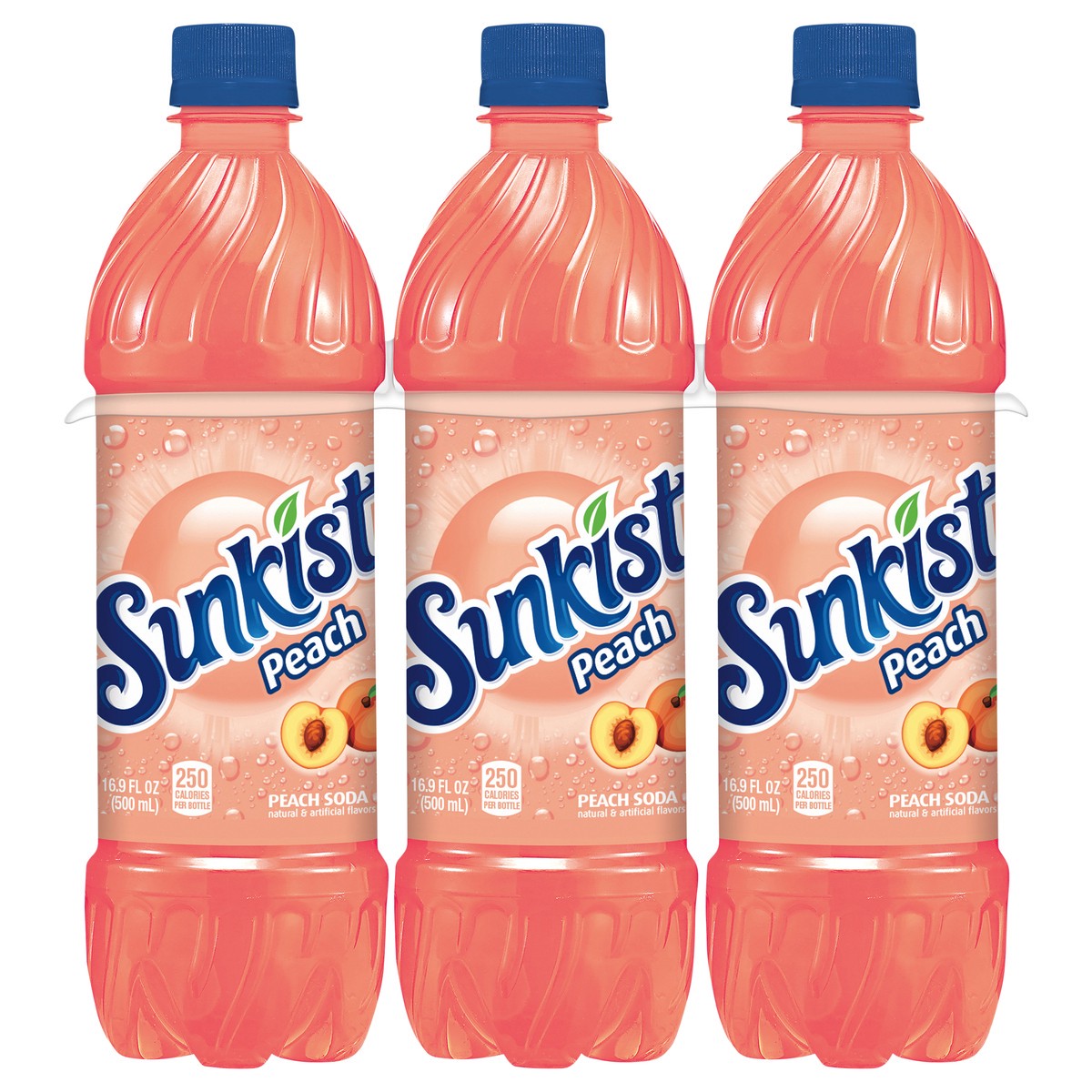 slide 5 of 9, Sunkist Peach Soda- 6 ct, 6 ct