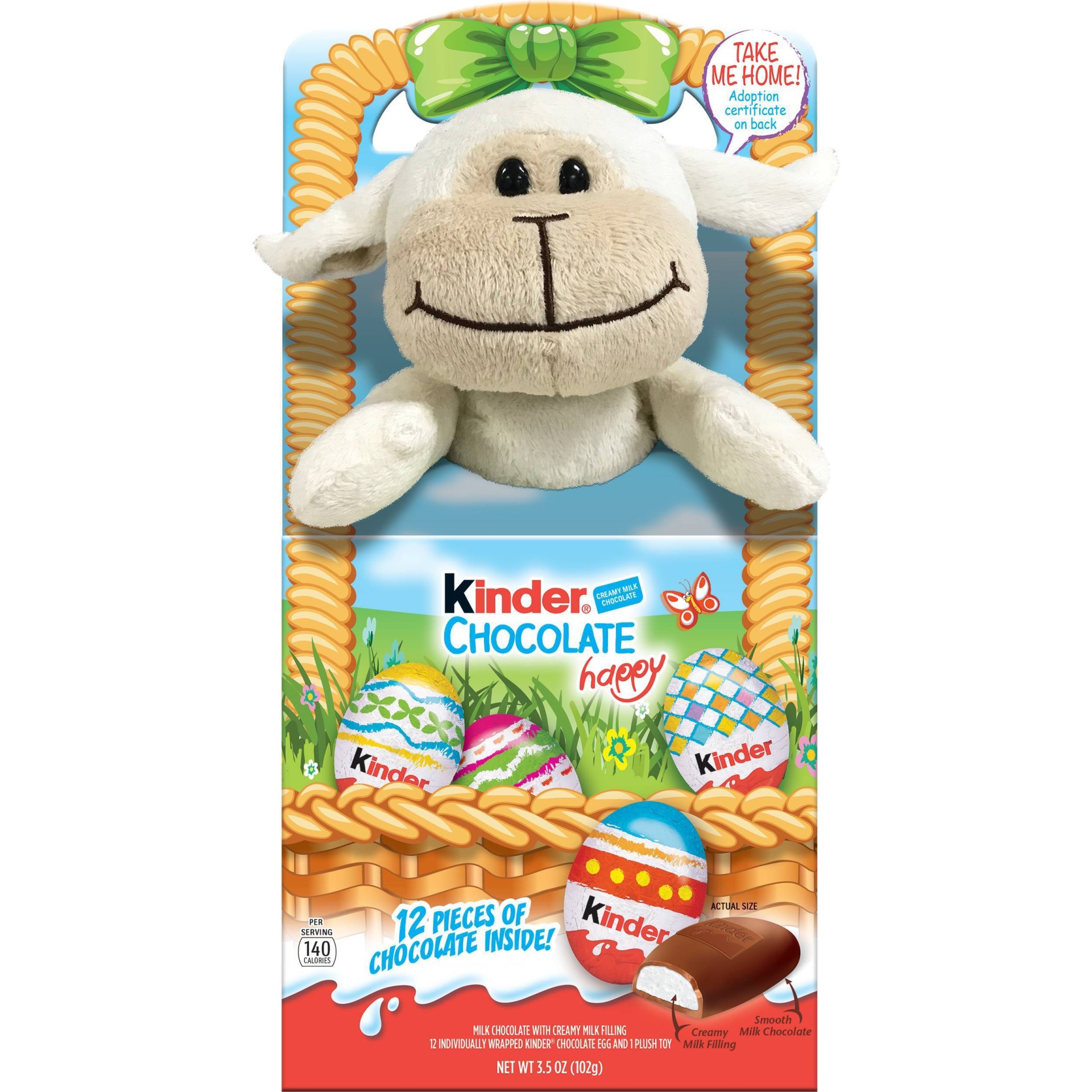 slide 1 of 9, Kinder Chocolate With Plush, 3.5 oz