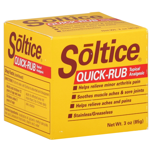 slide 1 of 1, Soltice Quick Rub, 1.33 oz