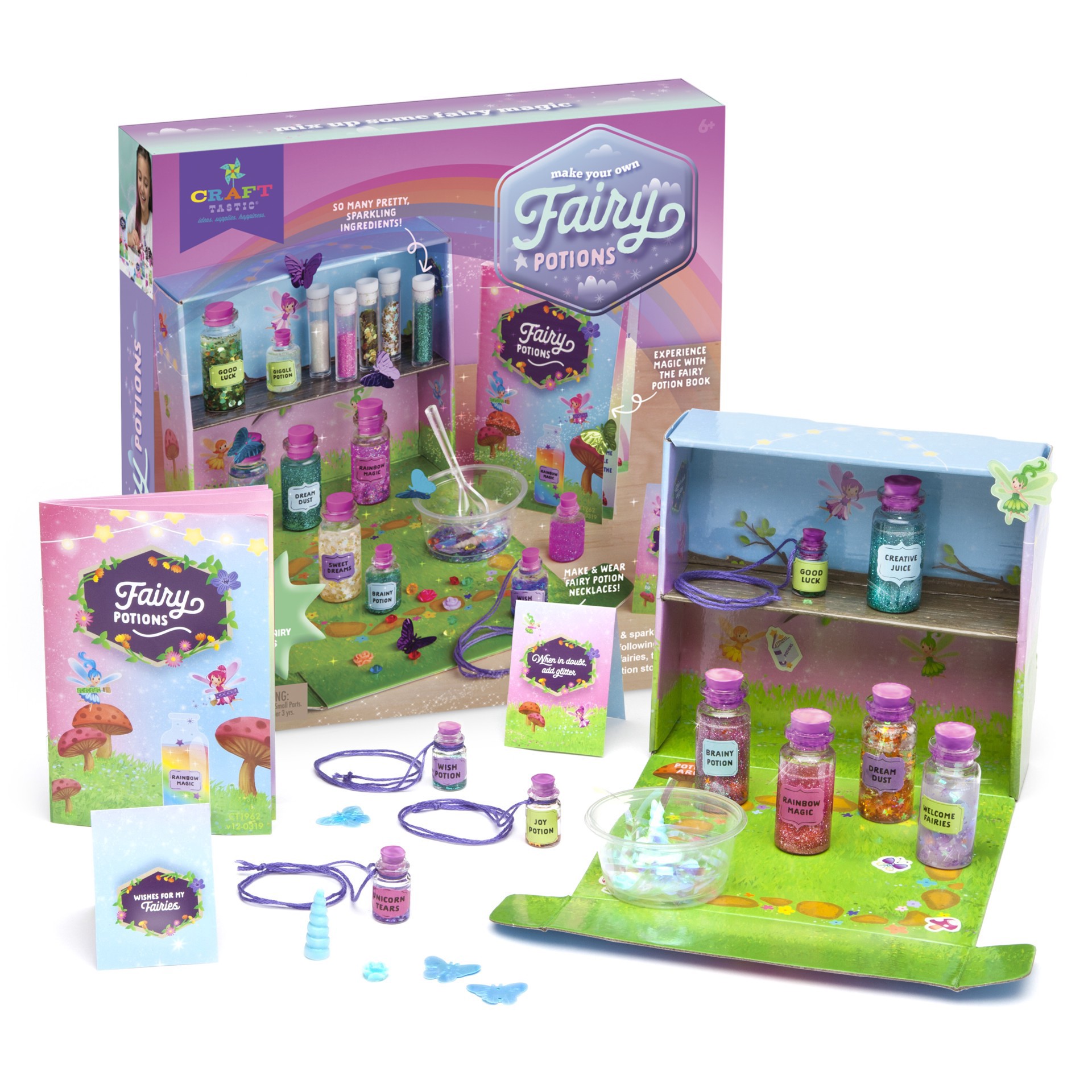 slide 2 of 3, Craft-Tastic Fairy Potion Kit, 1 instruction book